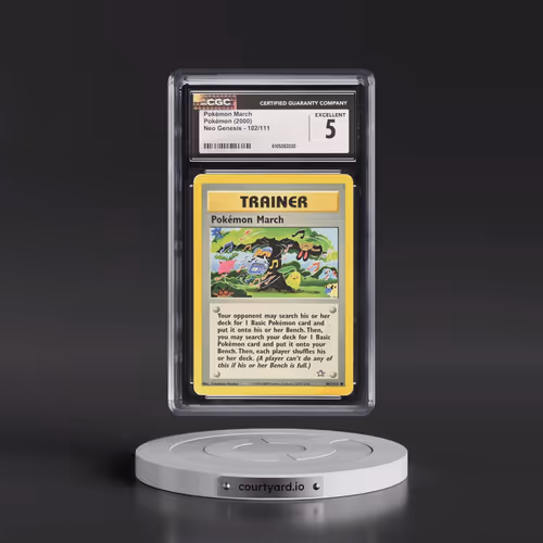 2000 Neo Genesis #102/111 Pokémon March (CGC 5 EX)