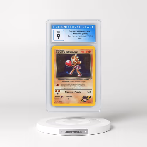 2000 Gym Heroes #11/132 Rocket's Hitmonchan - Holo (CGC 9 MINT)