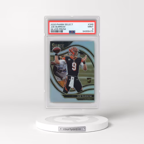 2020 Panini Select #346 Joe Burrow - Silver Prizm (PSA 9 MINT)