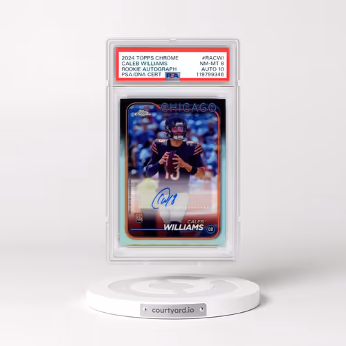 2024 Topps Chrome Rookie Autographs Variations #RACWI Caleb Williams (PSA 8 NM-MT)