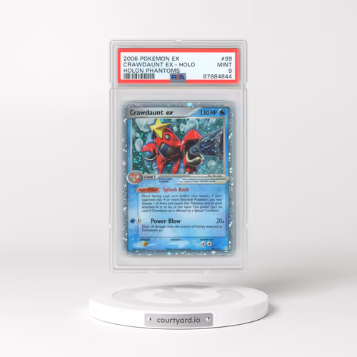2006 Pokémon EX Holon Phantoms #99 Crawdaunt EX - Holo Holo (PSA 9 MINT)