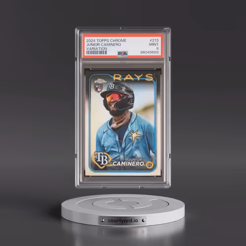 2024 Topps Chrome #213 Junior Caminero - Variation (PSA 9 MINT)