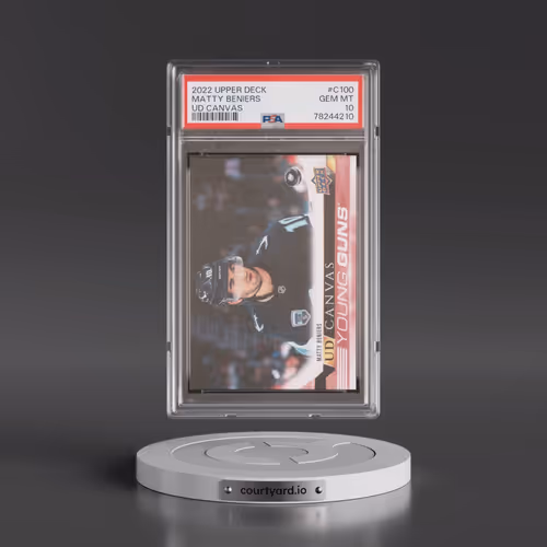 2022 Upper Deck UD Canvas #C100 Matty Beniers (PSA 10 GEM MINT)