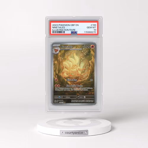 2023 Pokémon Obf EN-Obsidian Flames #199 Ninetales - Illustration Rare (PSA 10 GEM MINT)