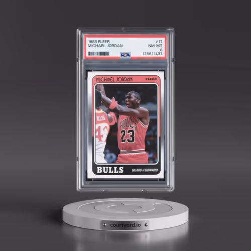 1988 Fleer #17 Michael Jordan (PSA 8 NM-MT)