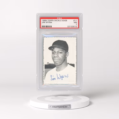 1969 Topps Deckle Edge #11 Jim Wynn (PSA 7 NM)