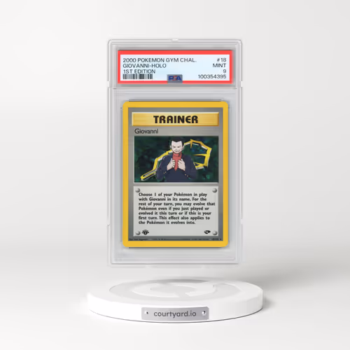2000 Pokémon Gym Challenge #18 Giovanni - 1st Edition Holo (PSA 9 MINT)