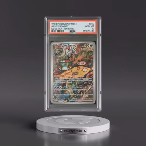 2023 Pokémon Par EN-Paradox Rift #207 Brute Bonnet - Illustration Rare (PSA 10 GEM MINT)
