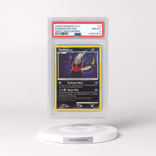 2008 Pokémon Diamond & Pearl Great Encounters #4 Darkrai - Reverse Foil (PSA 8 NM-MT)