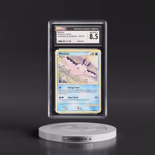 2010 HeartGold & SoulSilver #45/123 Mantine (CGC 8.5 NM-MT+)