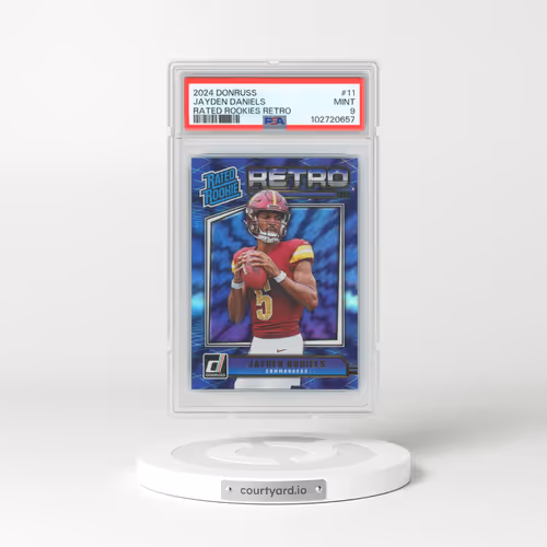 2024 Panini Donruss Rated Rookies Retro #11 Jayden Daniels (PSA 9 MINT)