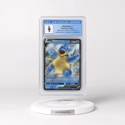 2021 Pokémon Swsh Black Star Promo #101 Blastoise V - Holo Blastoise V Battle Deck (CGC 9 MINT)