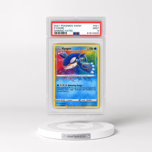 2021 Pokémon Sword & Shield Shining Fates #021 Kyogre (PSA 9 MINT)