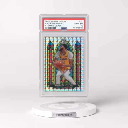 2019 Panini Mosaic Stained Glass #10 Anthony Davis (PSA 10 GEM MINT)