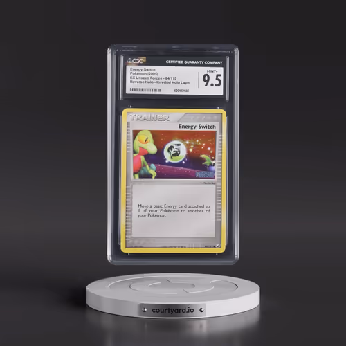 2005 EX Unseen Forces #84/115 Energy Switch - Reverse Holo Inverted Holo Layer (CGC 9.5 MINT+)