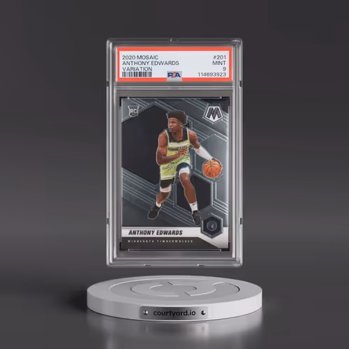 2020 Panini Mosaic #201 Anthony Edwards - Variation (PSA 9 MINT)