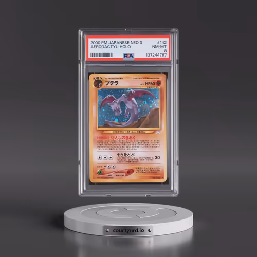 2000 Pokémon Neo 3 #142 Aerodactyl - Holo (PSA 8 NM-MT)