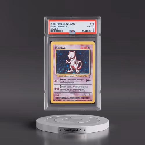 2000 Pokémon Game Base II #10 Mewtwo - Holo (PSA 4 VG-EX)