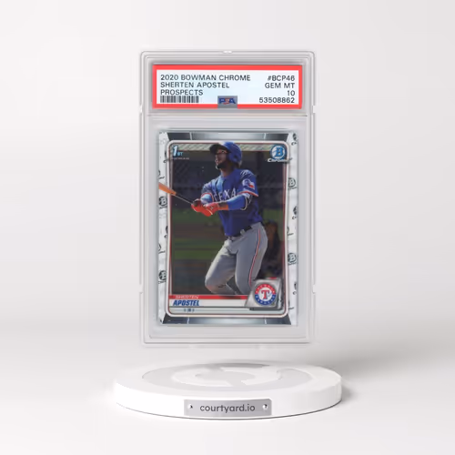 2020 Bowman Chrome Prospects #BCP46 Sherten Apostel (PSA 10 GEM MINT)