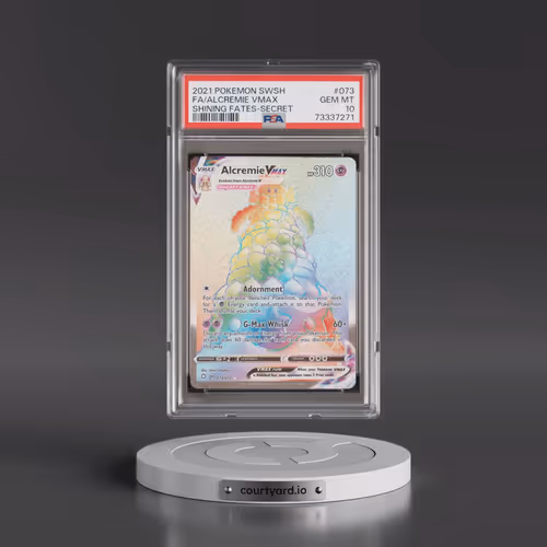 2021 Pokémon Sword & Shield Shining Fates #073 Alcremie Vmax - Full Art Secret (PSA 10 GEM MINT)