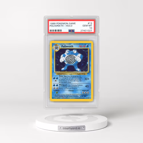 1999 Pokémon Game #13 Poliwrath - Holo (PSA 10 GEM MINT)