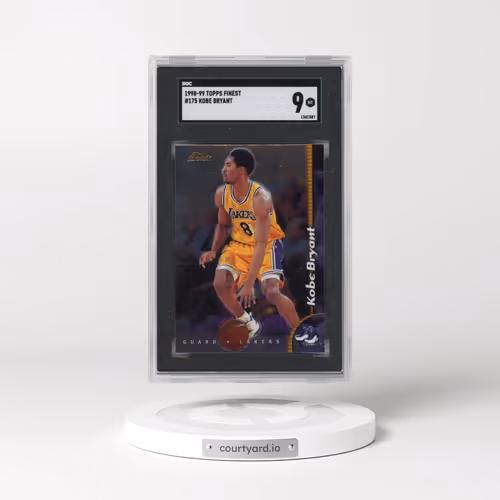 1998 Topps Finest #175 Kobe Bryant - w/Coating (SGC 9 MINT)