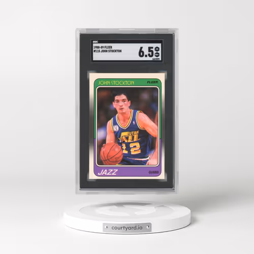 1988 Fleer #115 John Stockton (SGC 6.5 EX-MT+)