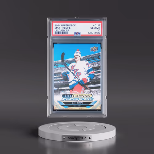 2024 Upper Deck UD Canvas #C113 Matt Rempe (PSA 10 GEM MINT)