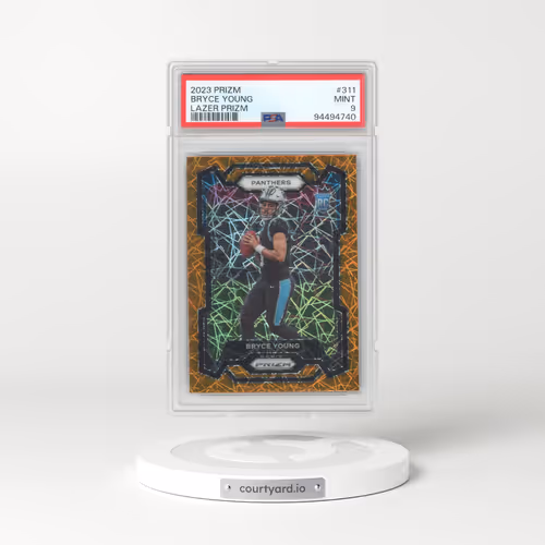 2023 Panini Prizm #311 Bryce Young - Lazer Prizm (PSA 9 MINT)