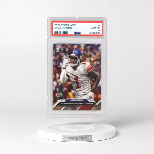 2024 Topps Now #4 Malik Nabers (PSA 10 GEM MINT)