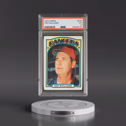 1972 Topps #510 Ted Williams (PSA 3 VG)