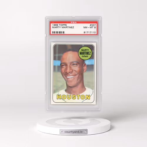 1969 Topps #337 Marty Martinez (PSA 8 NM-MT)