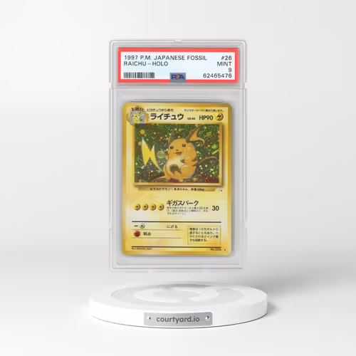 1997 Pokémon Fossil #26 Raichu - Holo (PSA 9 MINT)