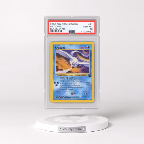 2000 Pokémon Promo Black Star #22 Articuno - Toshinao Aoki Error (PSA 10 GEM MINT)