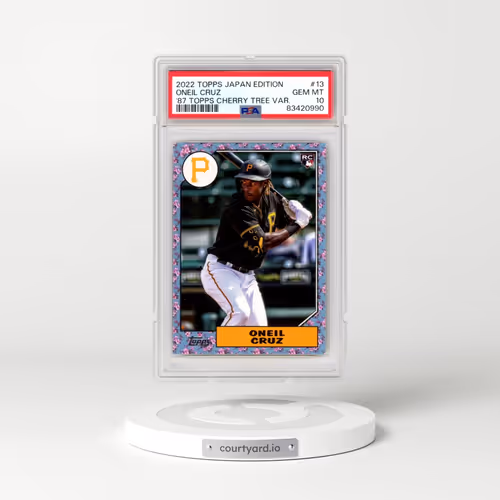 2022 Topps Japan Edition 1987 Topps Cherry Tree Variation #13 Oneil Cruz (PSA 10 GEM MINT)