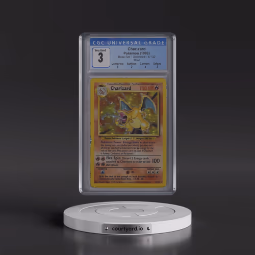 1999 Base Set #4/102 Charizard - Holo (CGC 3 VG)