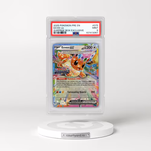 2025 Pokémon Pre EN-Prismatic Evolutions #75 Eevee EX Surprise Box Exclusive