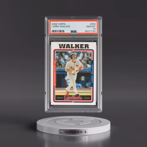 2005 Topps #555 Larry Walker (PSA 10 GEM MINT)