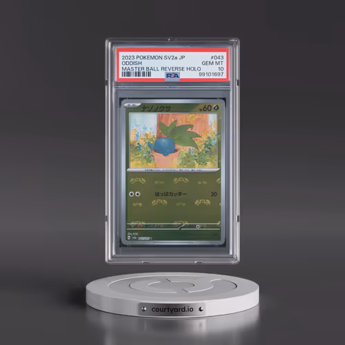 2023 Pokémon Sv2a-Pokemon 151 #043 Oddish - Reverse Holo Master Ball (PSA 10 GEM MINT)