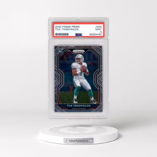 2020 Panini Prizm #339 Tua Tagovailoa (PSA 9 MINT)