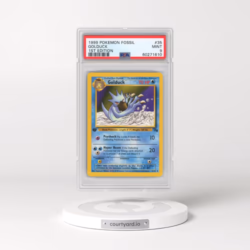 1999 Pokémon Fossil #35 Golduck - 1st Edition (PSA 9 MINT)