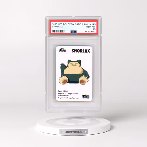 1998 Kfc Pokémon Card Game #143 Snorlax (PSA 10 GEM MINT)