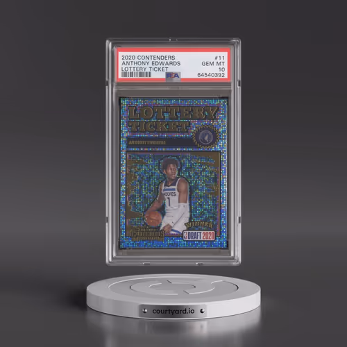 2020 Panini Contenders Lottery Ticket #11 Anthony Edwards (PSA 10 GEM MINT)