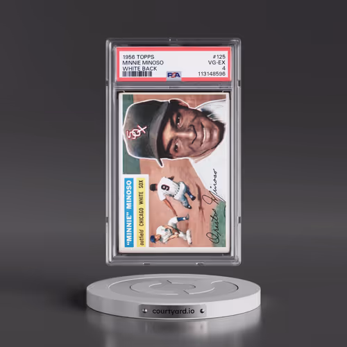 1956 Topps #125 Minnie Minoso - White Back (PSA 4 VG-EX)