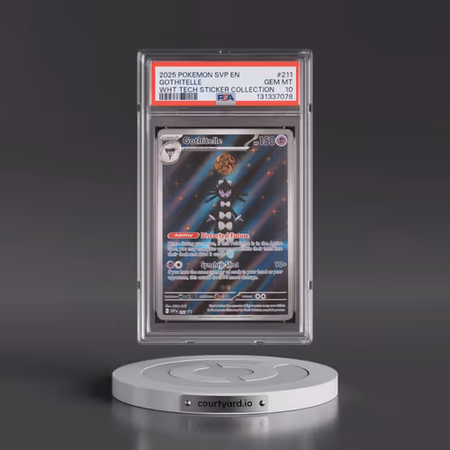 2025 Pokémon Svp EN-SV Black Star Promo #211 Gothitelle - White Flare Tech Sticker Collection (PSA 1