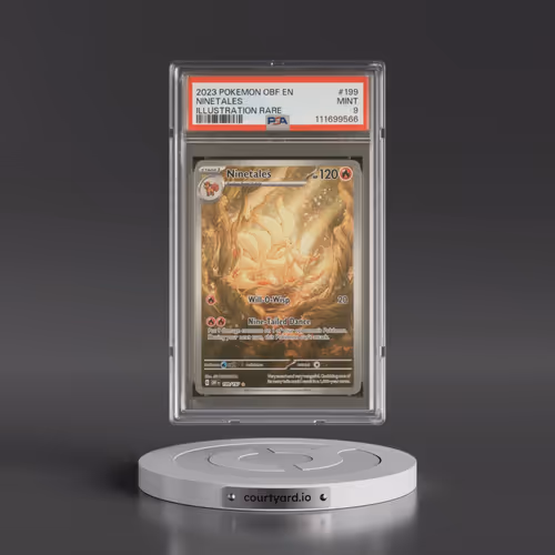 2023 Pokémon Obf EN-Obsidian Flames #199 Ninetales - Illustration Rare (PSA 9 MINT)