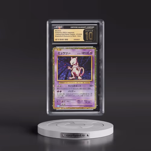 2023 Pokémon Clk-Trading Card Game Classic Blastoise & Suicune EX Deck #014 Mewtwo (CGC 10 PRISTINE)
