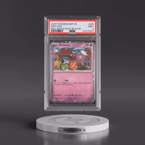2025 Pokémon Mep EN-Me Black Star Promo #005 Drifloon - Mega Evolution Single Pack Blister (PSA 9 MI