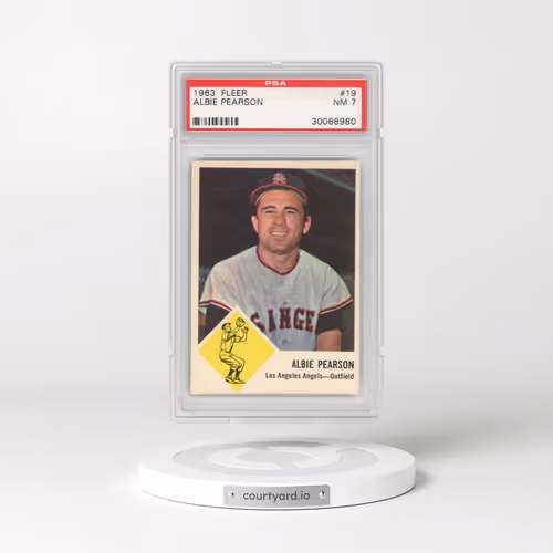 1963 Fleer #19 Albie Pearson (PSA 7 NM)
