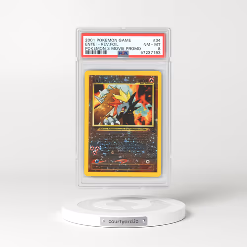 2001 Pokemon 3 Movie Promo #34 Entei - Holo (PSA 8 NM-MT)